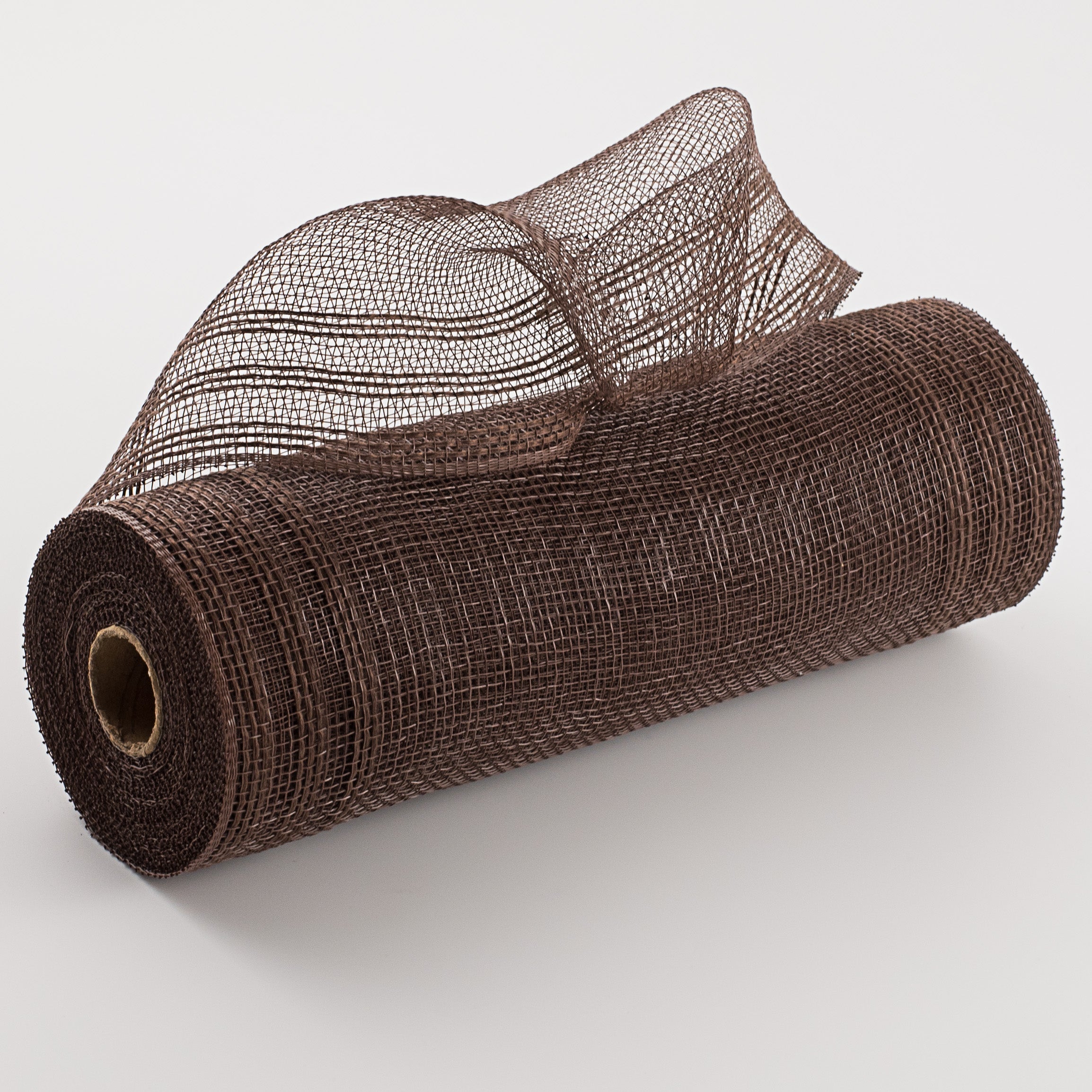 10" Border Stripe Mesh: Chocolate Brown