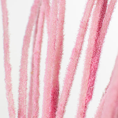27" Flocked Grass Bush: Pink