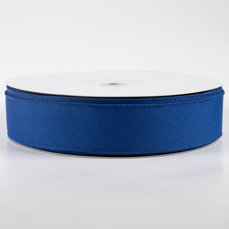 1.5" Value Faux Burlap Ribbon: Royal Blue (50 Yards)