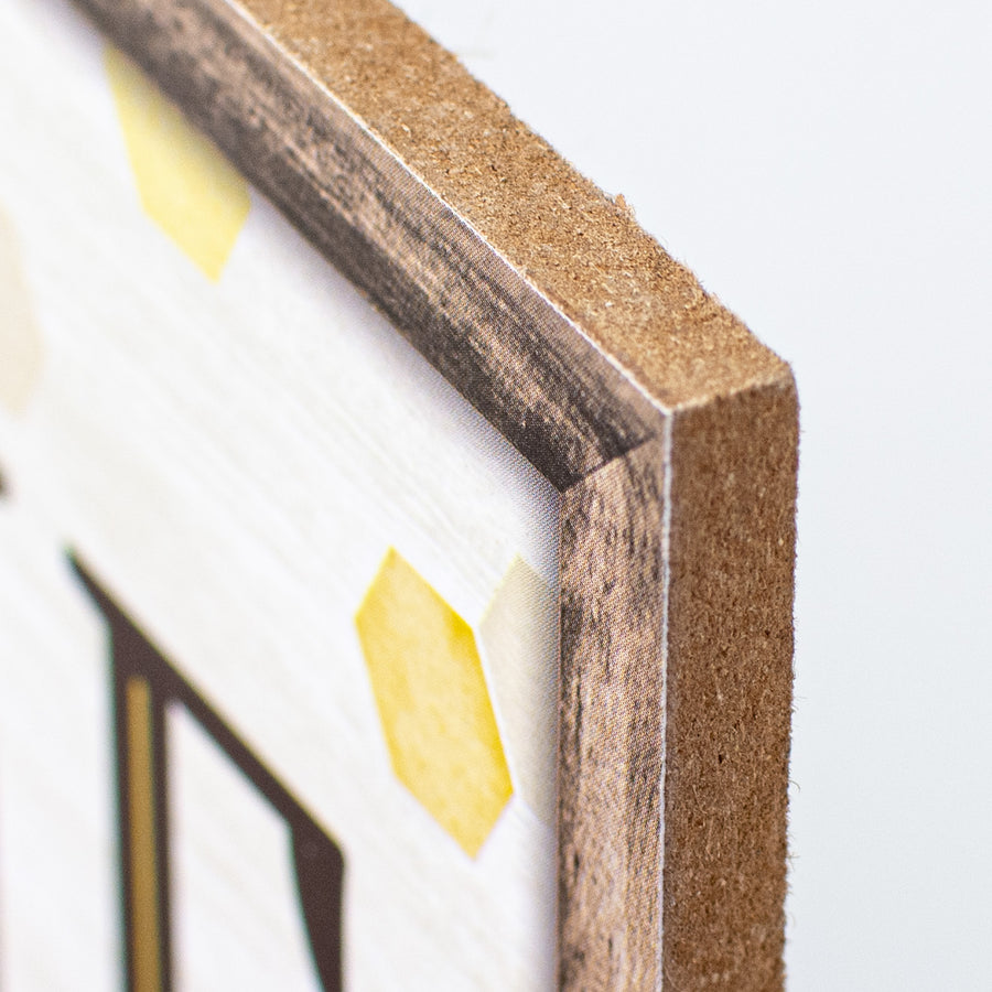 12" Wooden Sign: Welcome to Our Hive