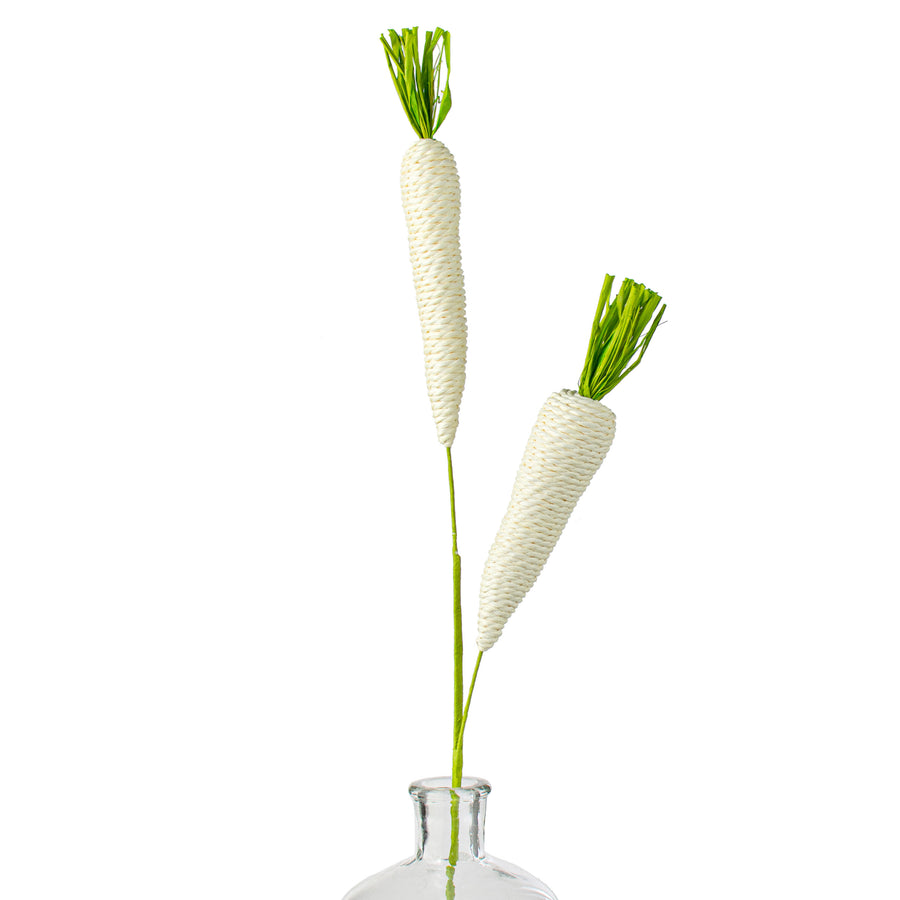 28" Twine Carrot Spray: Natural