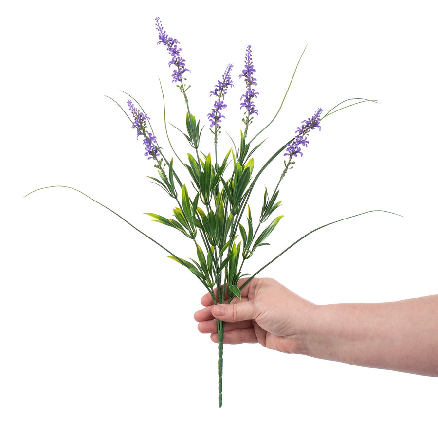 17" Plastic Lavender Bush