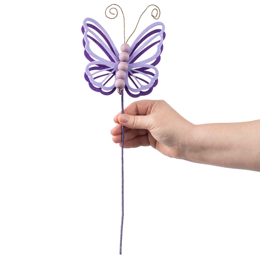 17" Butterfly Pick: Purple