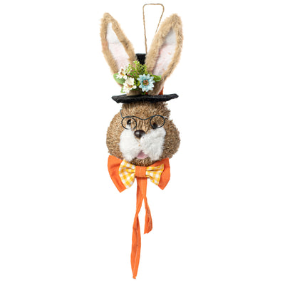 22" Sisal Top Hat Bunny Rabbit: Orange