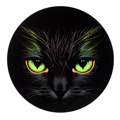 9.4" Waterproof Accent: Spooky Black Cat