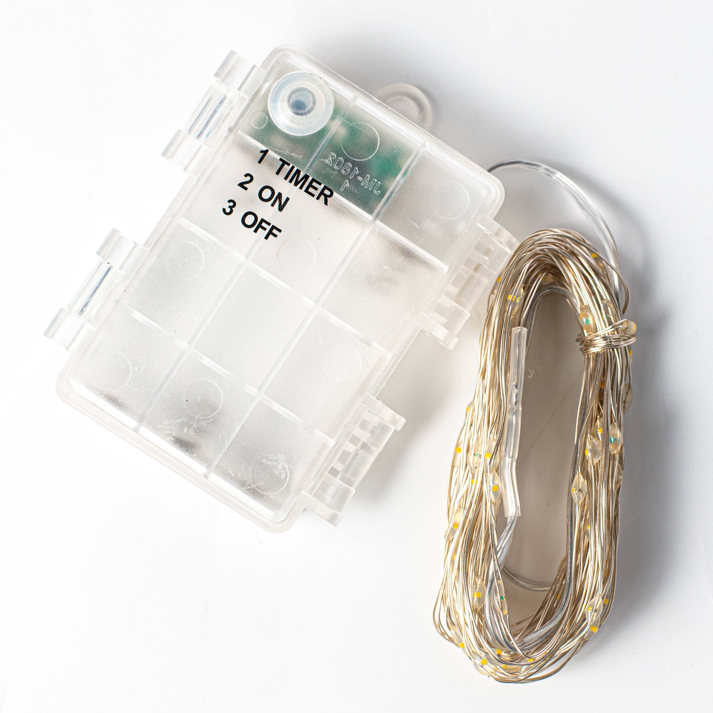 40' Silver Wire Mini LED Warm White Lights (100)