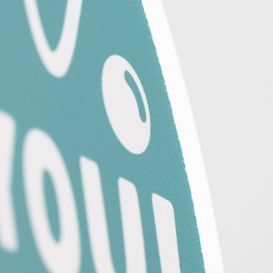 9.4" Round Waterproof Sign: Nice To Sea You