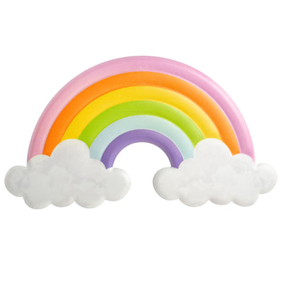 15" Metal Embossed Sign: Pastel Rainbow