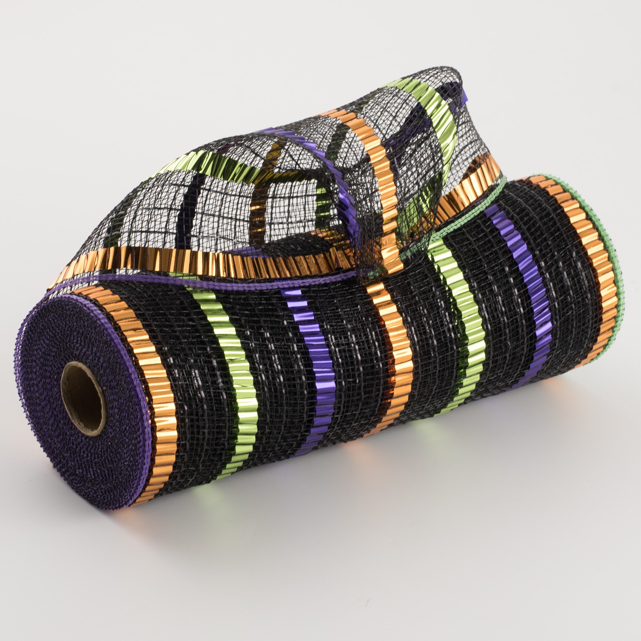 10" XL Wide Foil Stripe Mesh: Halloween