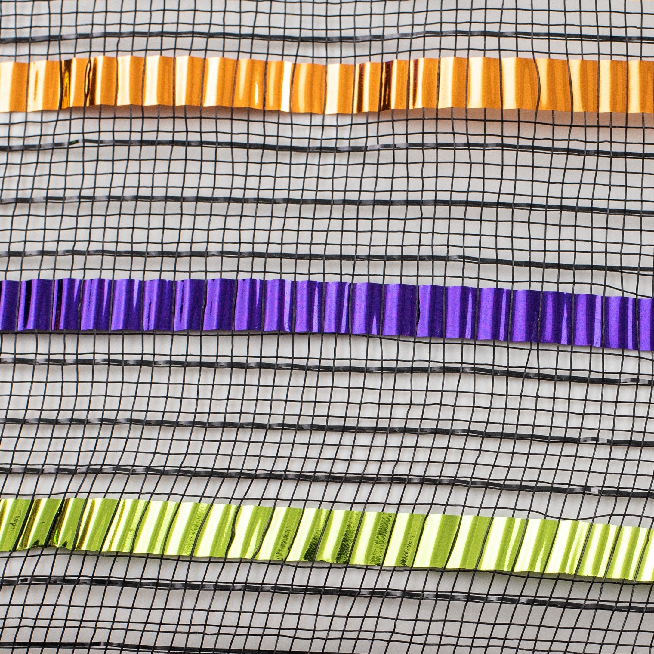 10" XL Wide Foil Stripe Mesh: Halloween