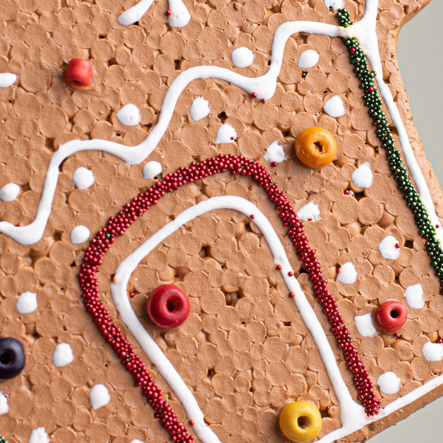 5.5" Gingerbread House Ornament