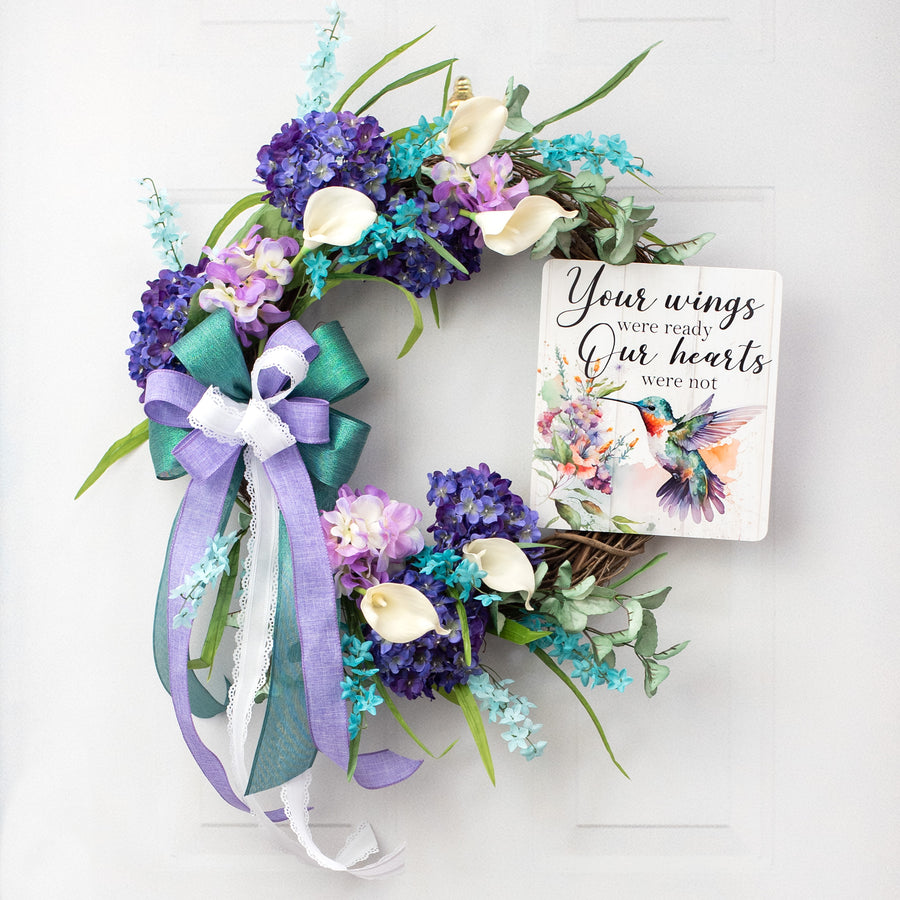 10" Waterproof Sign: Hummingbird Hearts Not Ready