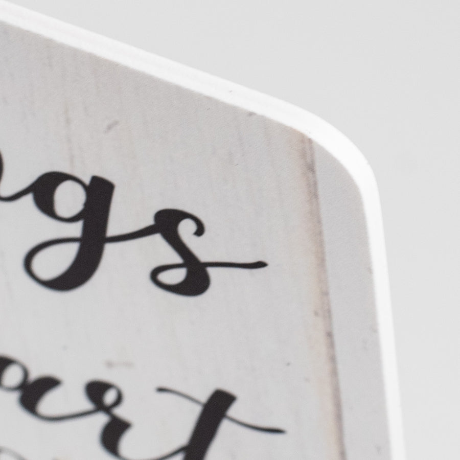 10" Waterproof Sign: Hummingbird Hearts Not Ready