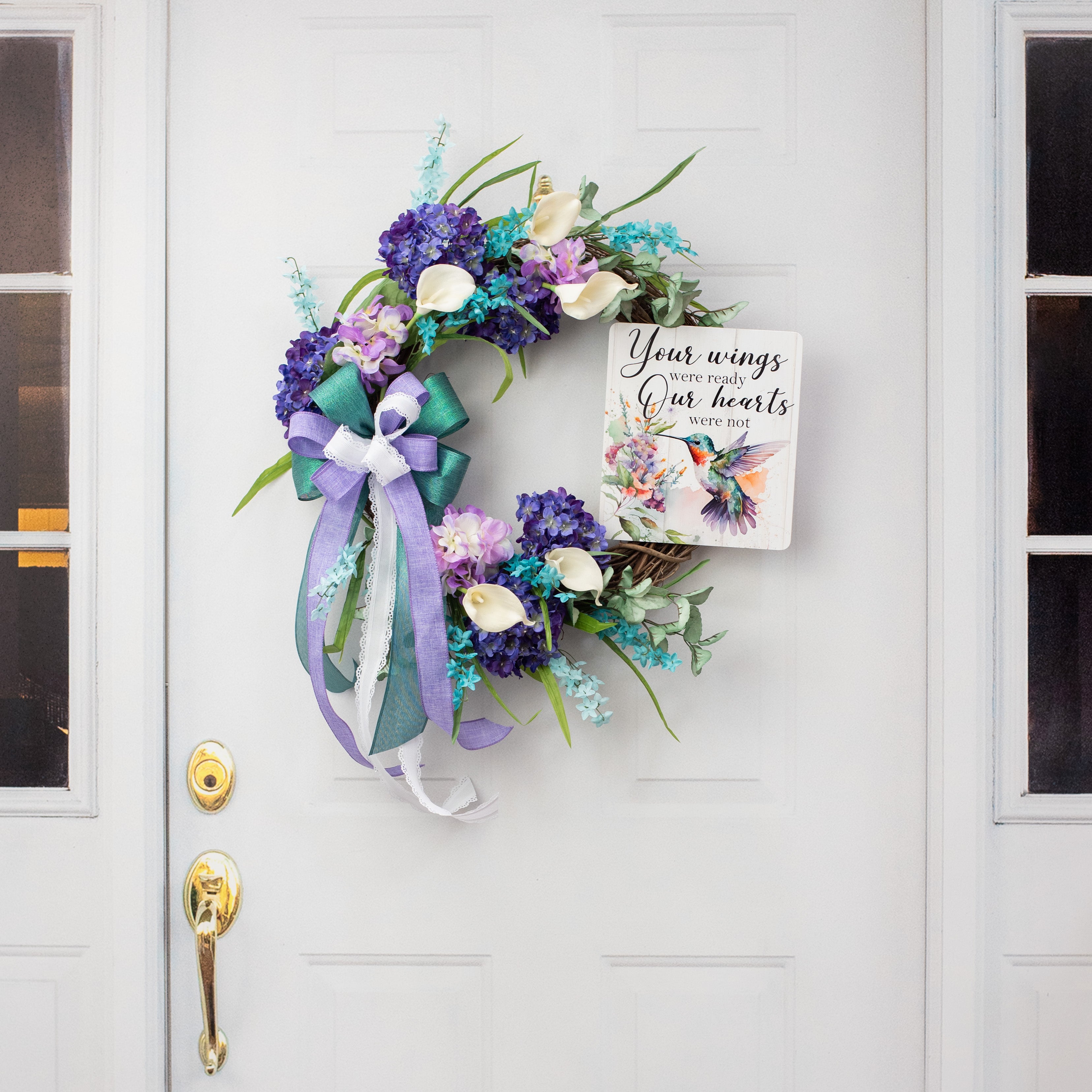 10" Waterproof Sign: Hummingbird Hearts Not Ready