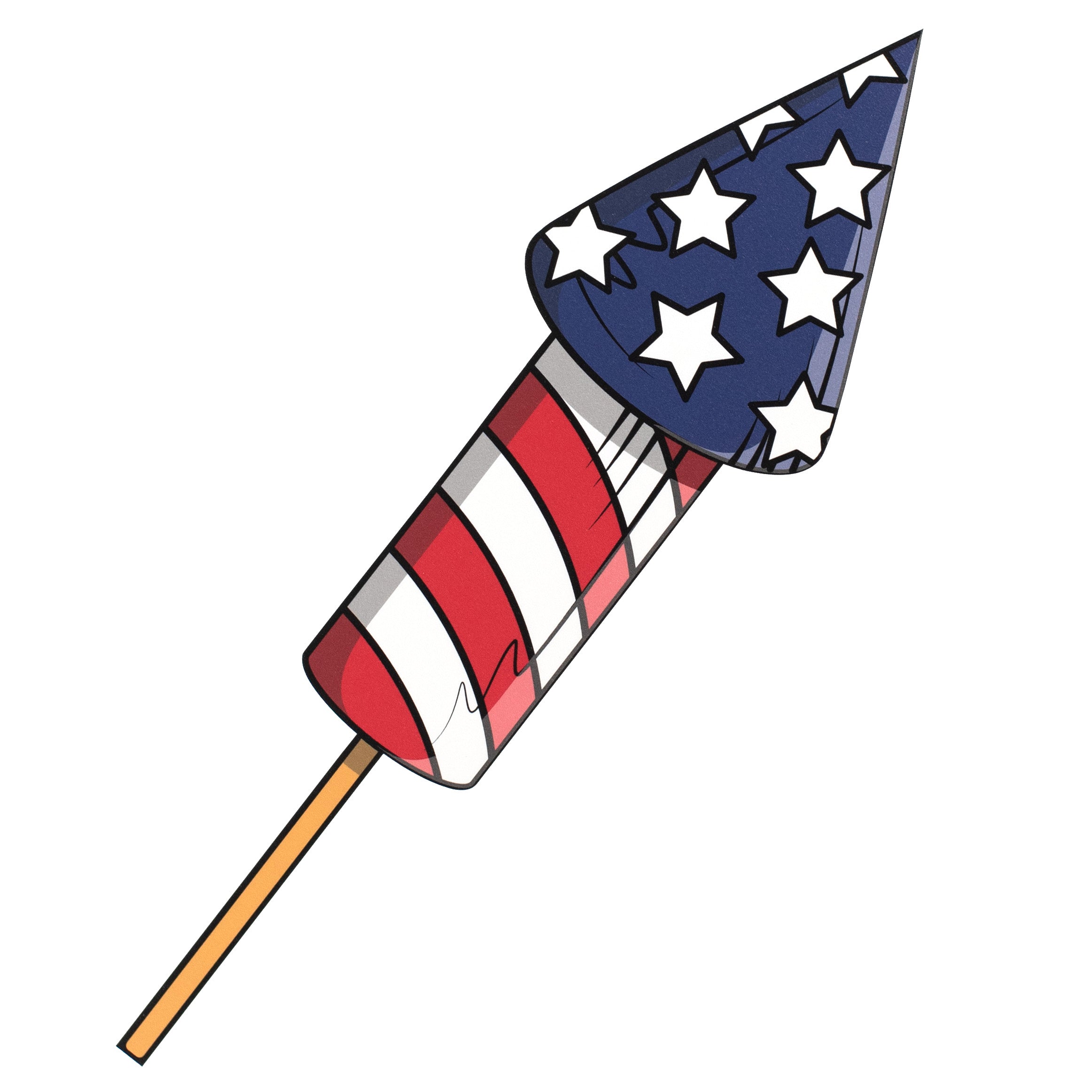 18" Waterproof Accent: Fireworks Rocket
