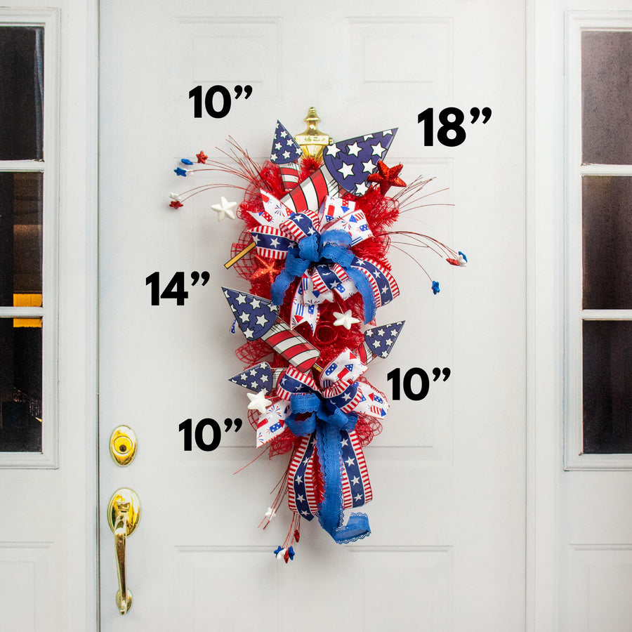 18" Waterproof Accent: Fireworks Rocket