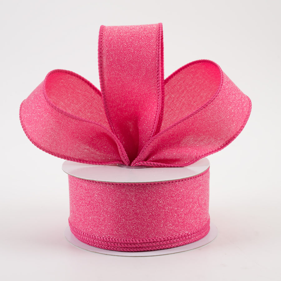 1.5" Crystal Shine Ribbon: Fuchsia (10 Yards)