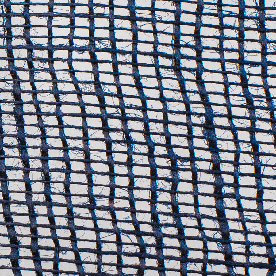 10" Jute Net Burlap Ribbon: Navy Blue (10 Yards)