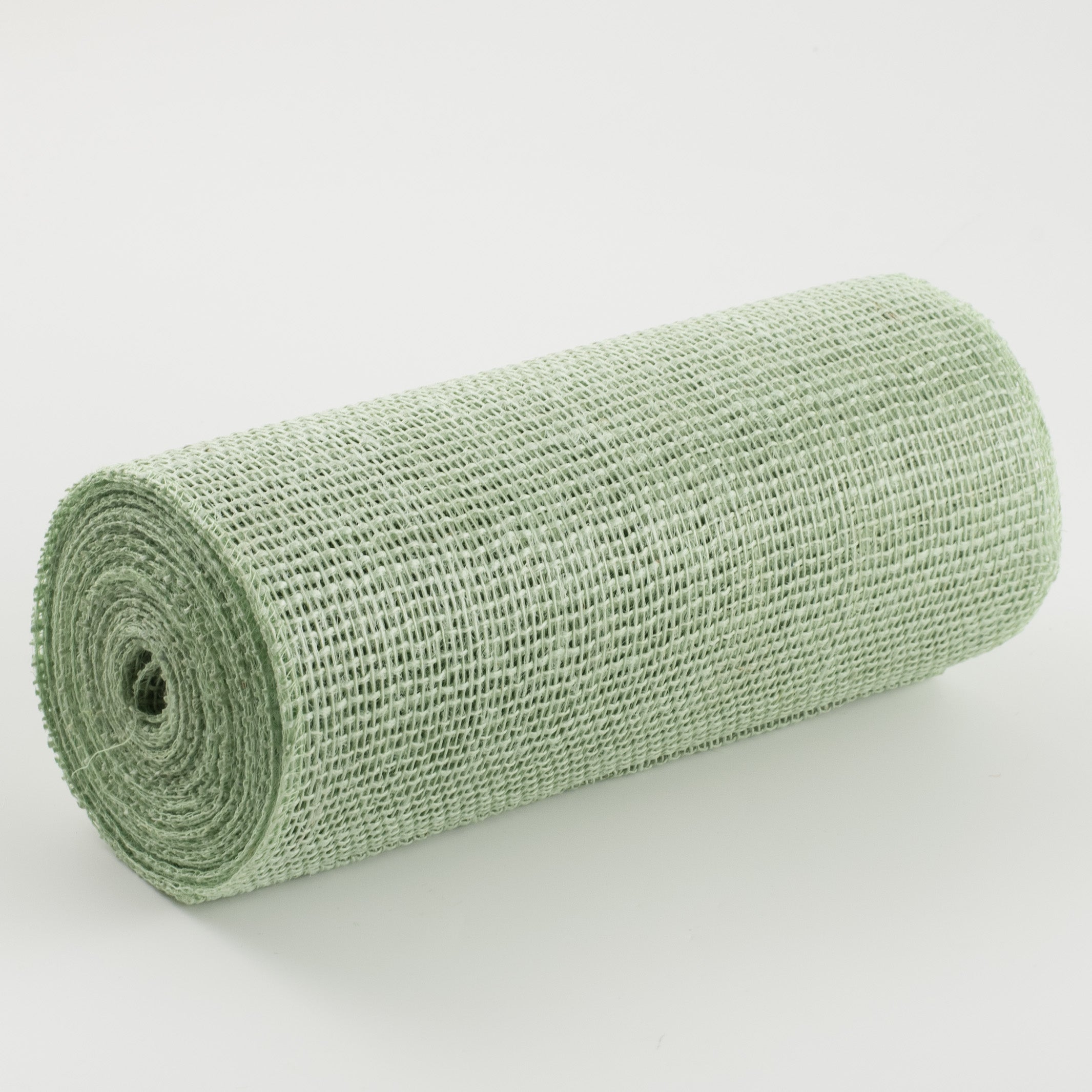 10" Jute Net Burlap Ribbon: Mint Green (10 Yards)