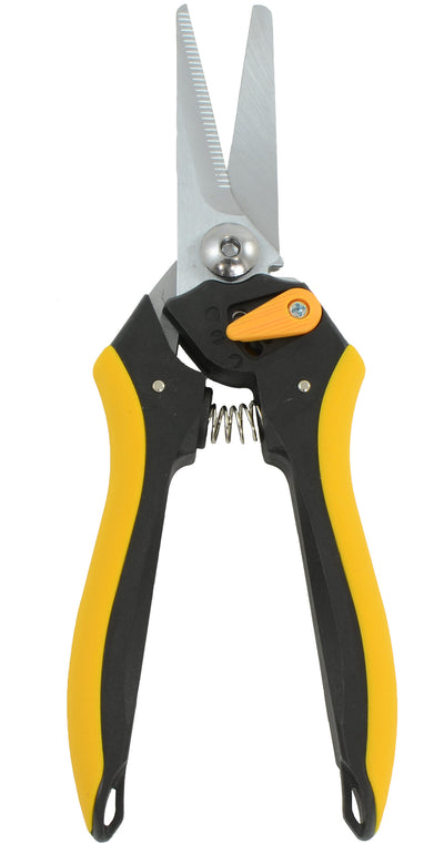 8.25" Serrated Metal Pruning Shears Floral Cutter