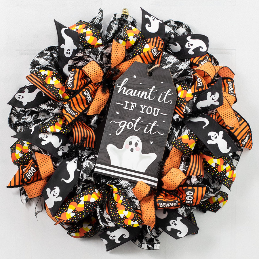 12" Wooden Tag Sign: Haunt It If You Got It