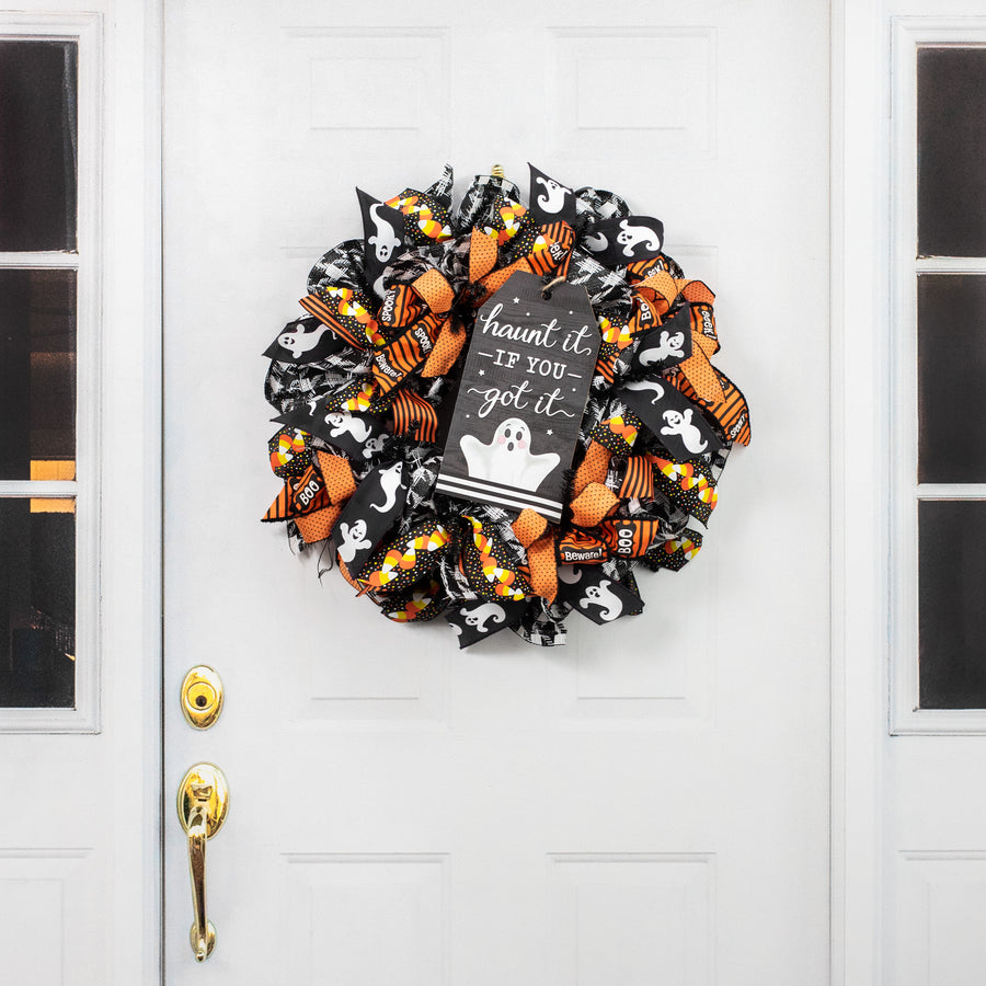 12" Wooden Tag Sign: Haunt It If You Got It