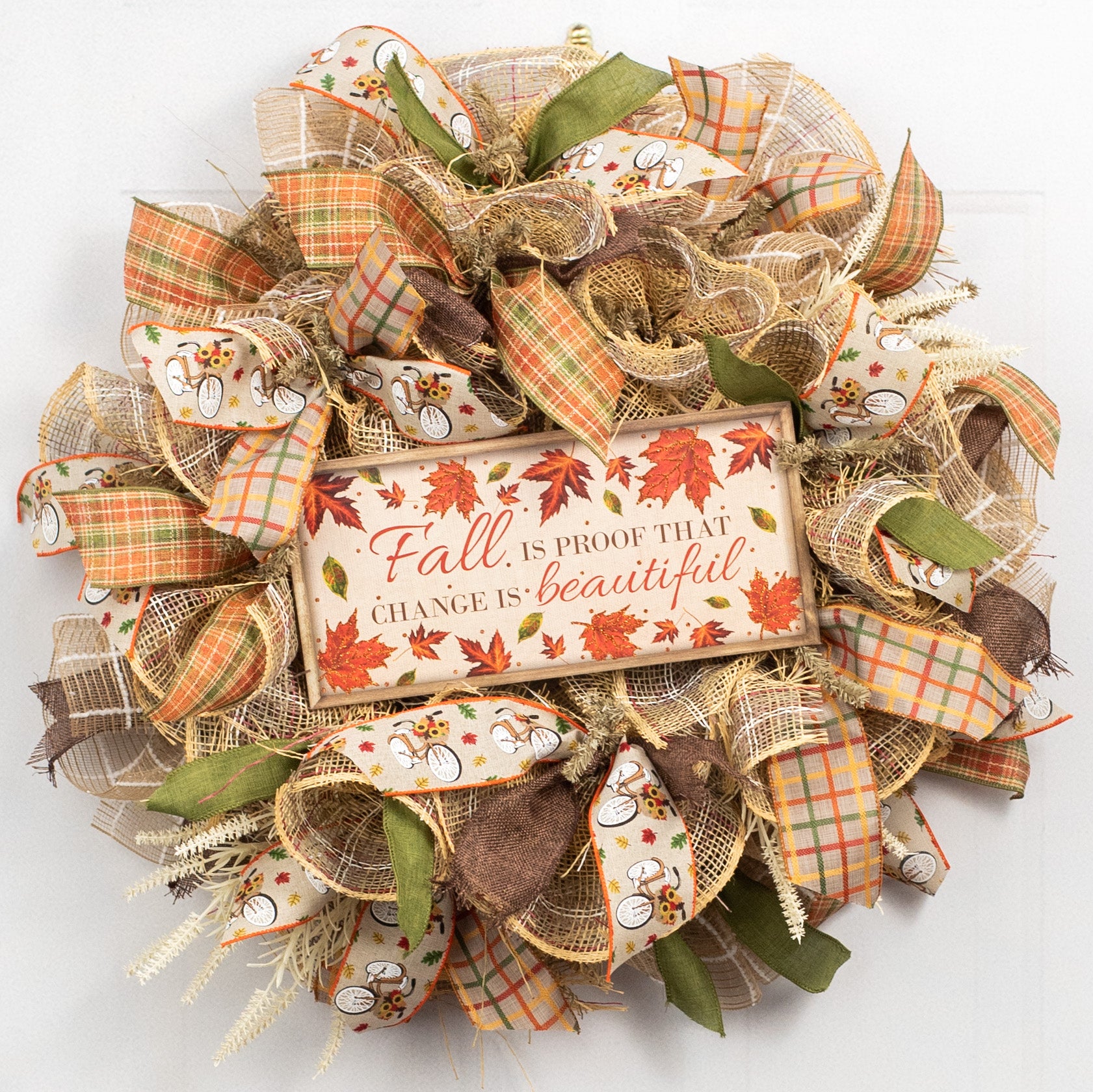 12" Wooden Sign: Fall Is Proof That Change Is Beautiful