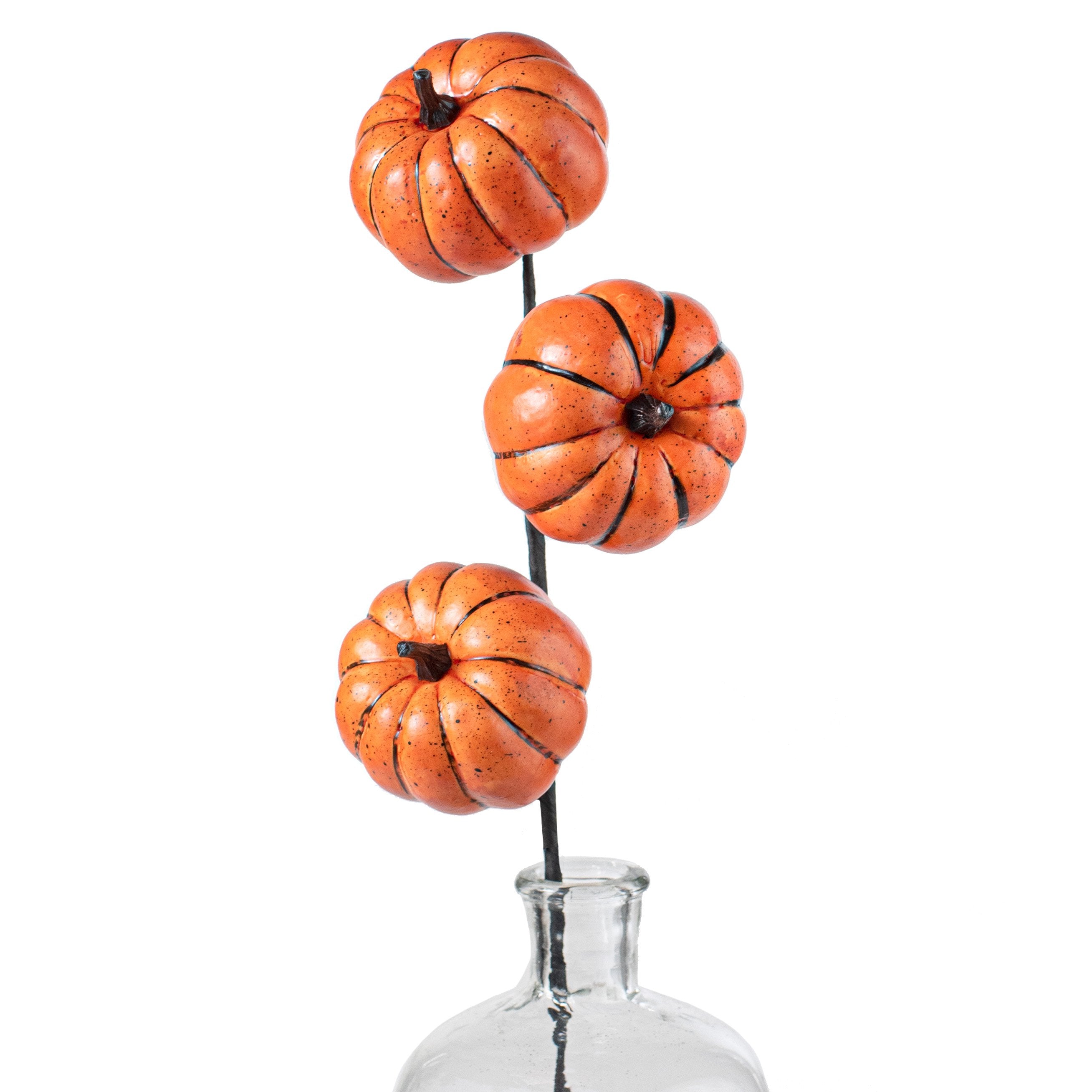 21" Foam Pumpkins Pick