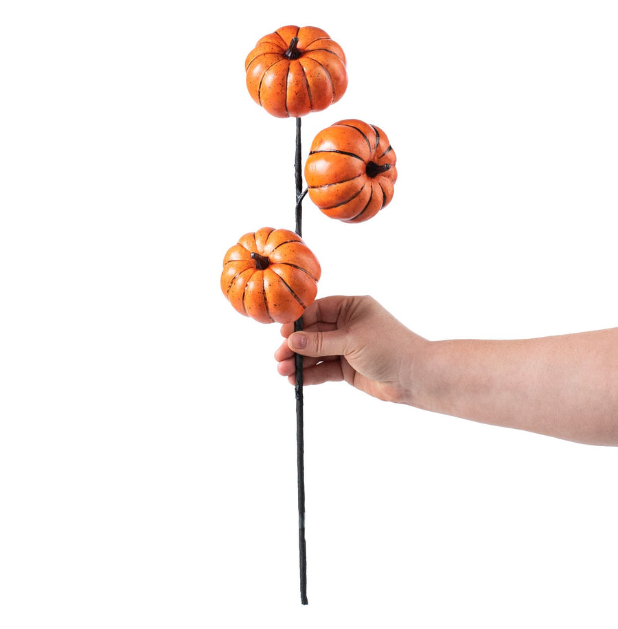 21" Foam Pumpkins Pick
