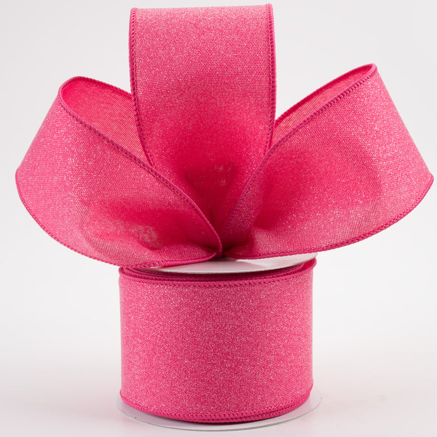 2.5" Crystal Shine Ribbon: Fuchsia Pink (10 Yards)