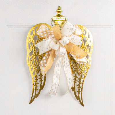 17" Filigree Angel Wings: Gold Leaf
