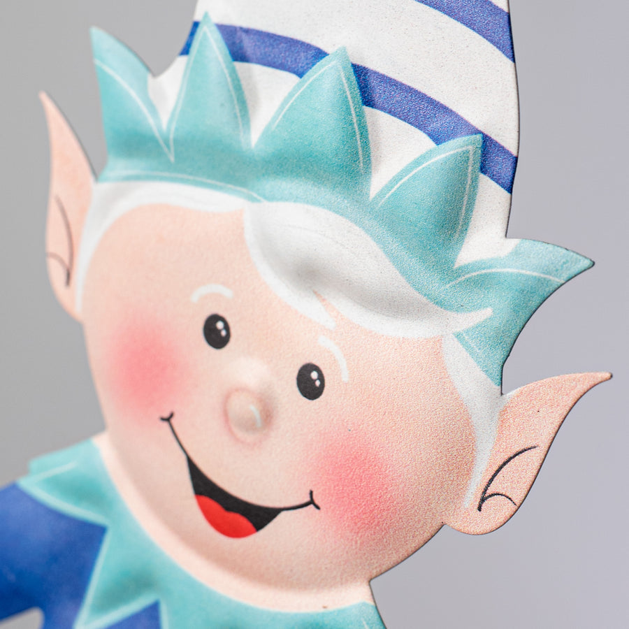 13" Metal Embossed Sign: Jack Frost