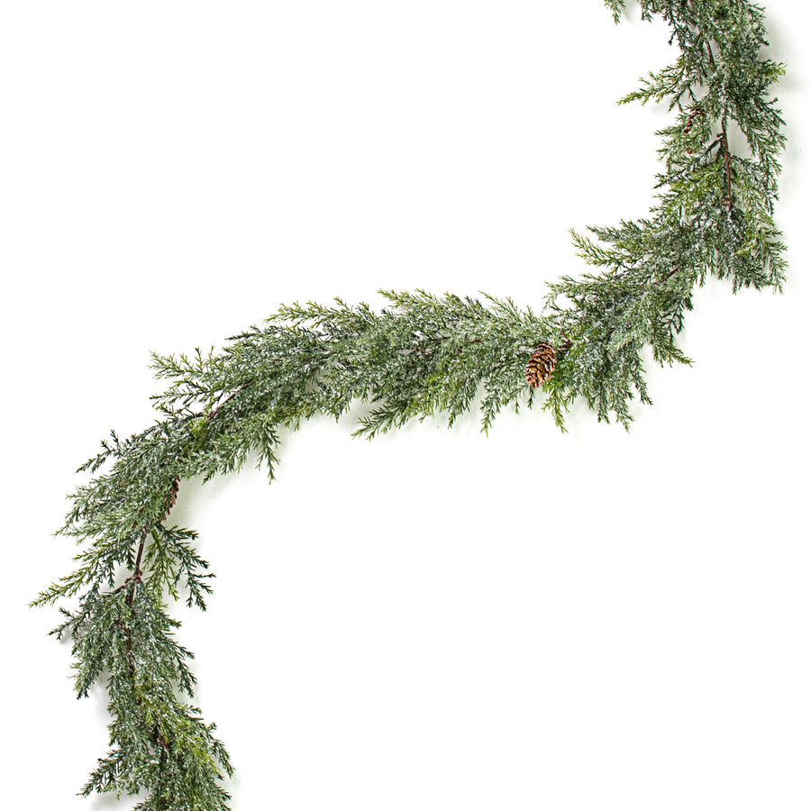 5.5' Frosted Arborvitae Pine Garland