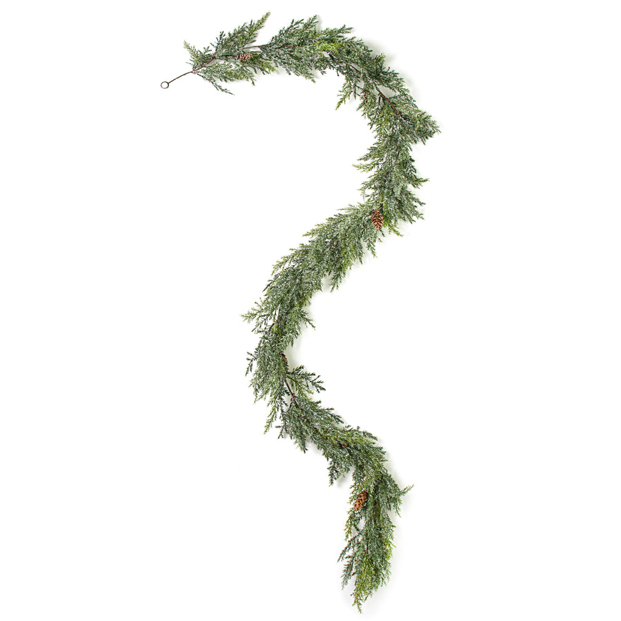 5.5' Frosted Arborvitae Pine Garland