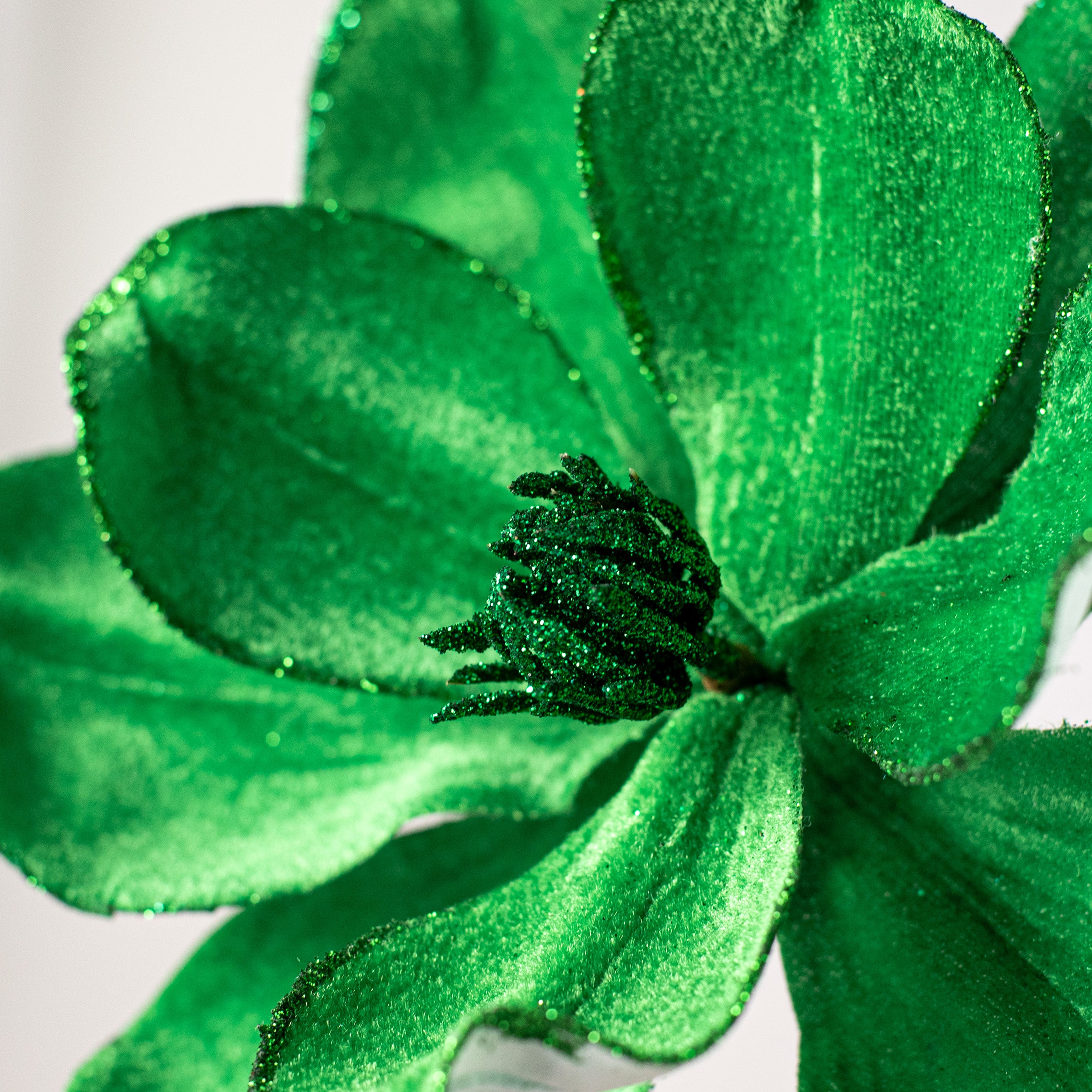 14" Velvet Magnolia Pick: Green