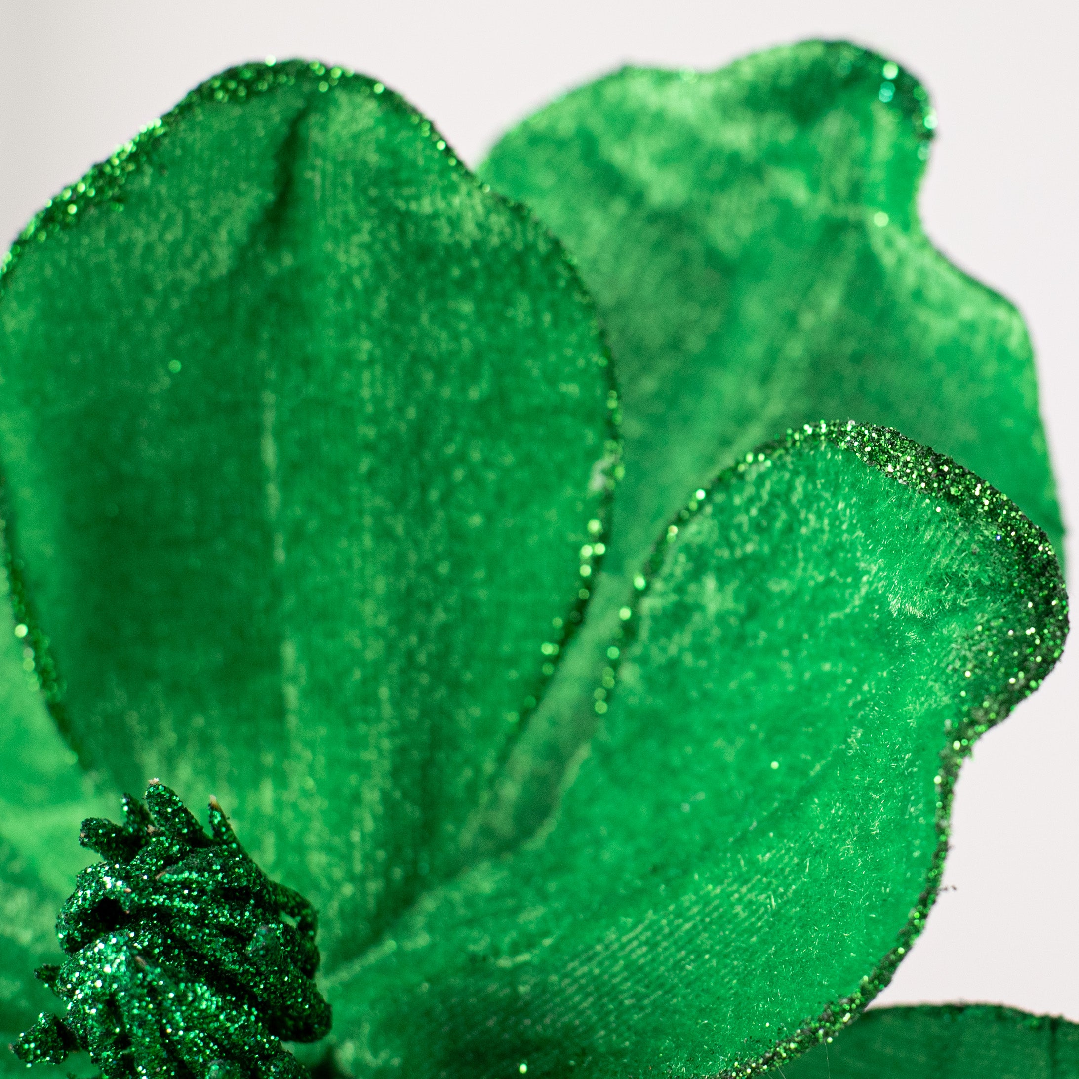 14" Velvet Magnolia Pick: Green