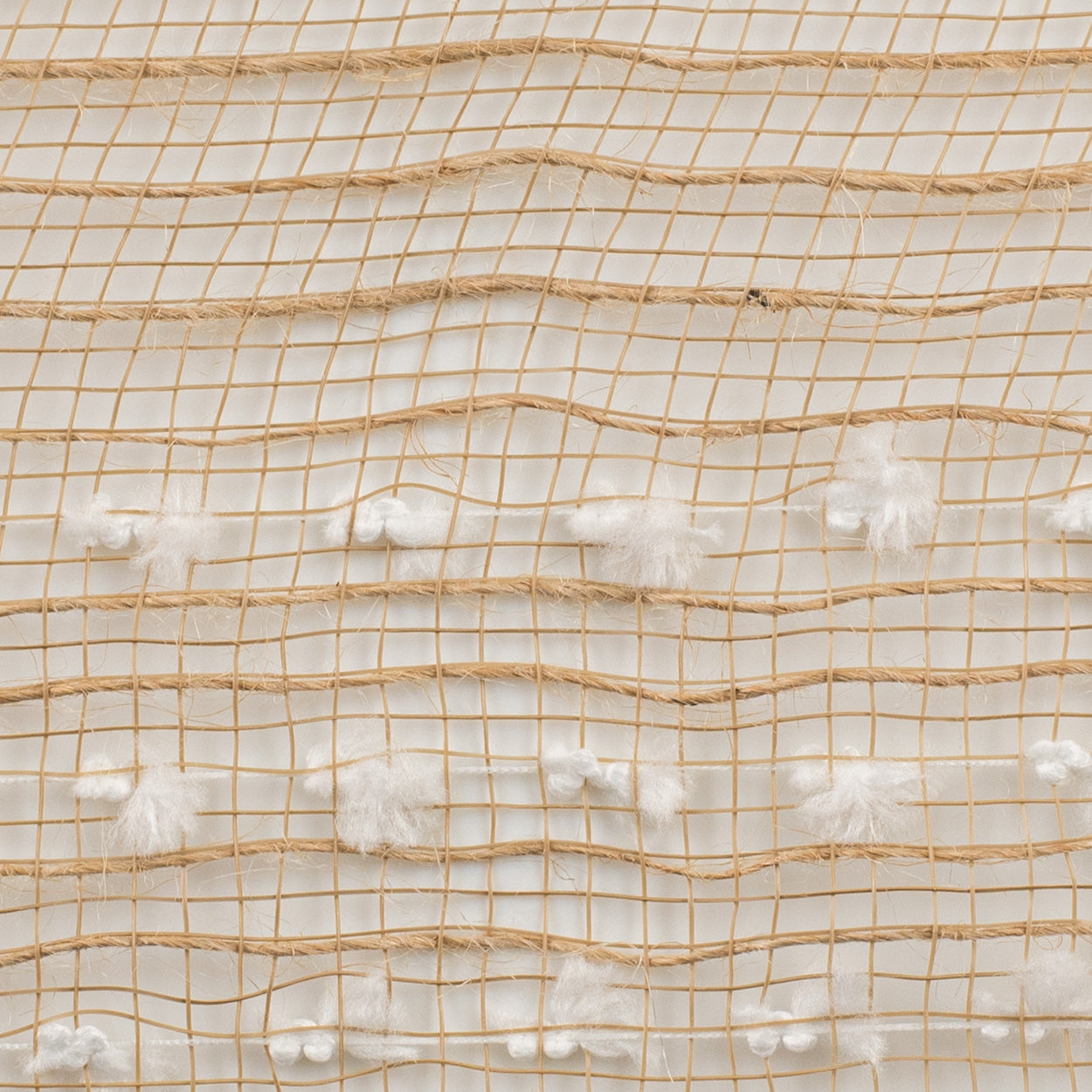 10" Snowball Edge Jute Mesh: Natural