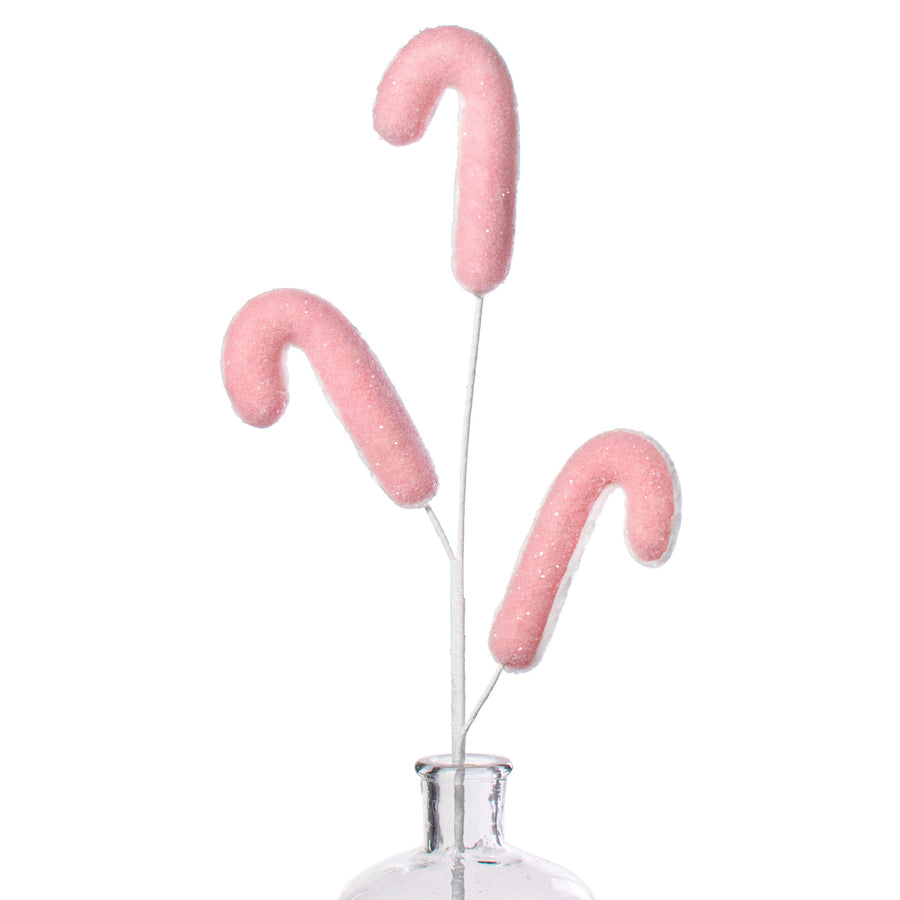 26" Candy Cane Spray: Pink