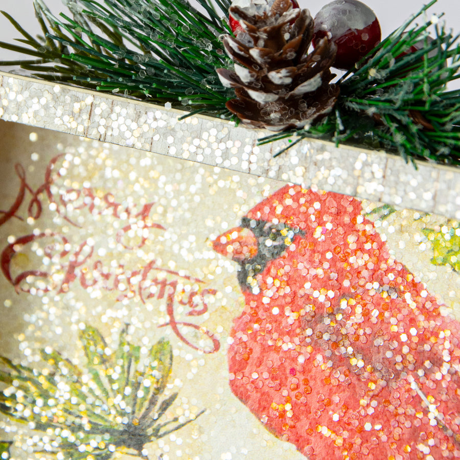 5" Lighted Cardinal Ornament