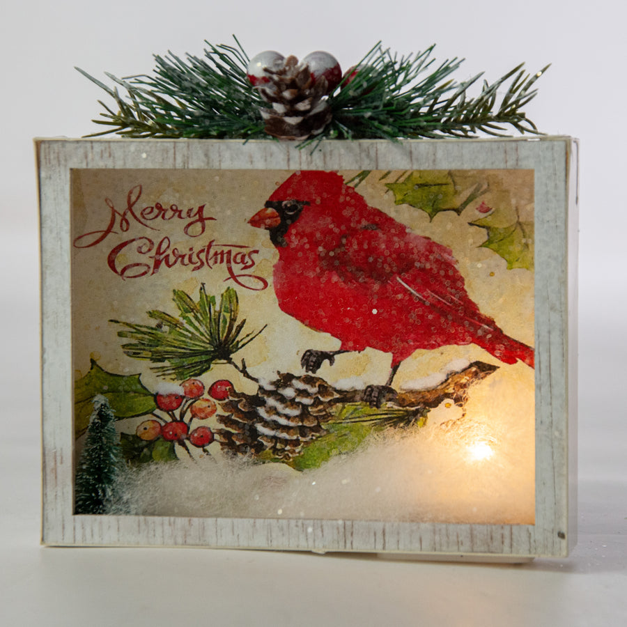5" Lighted Cardinal Ornament