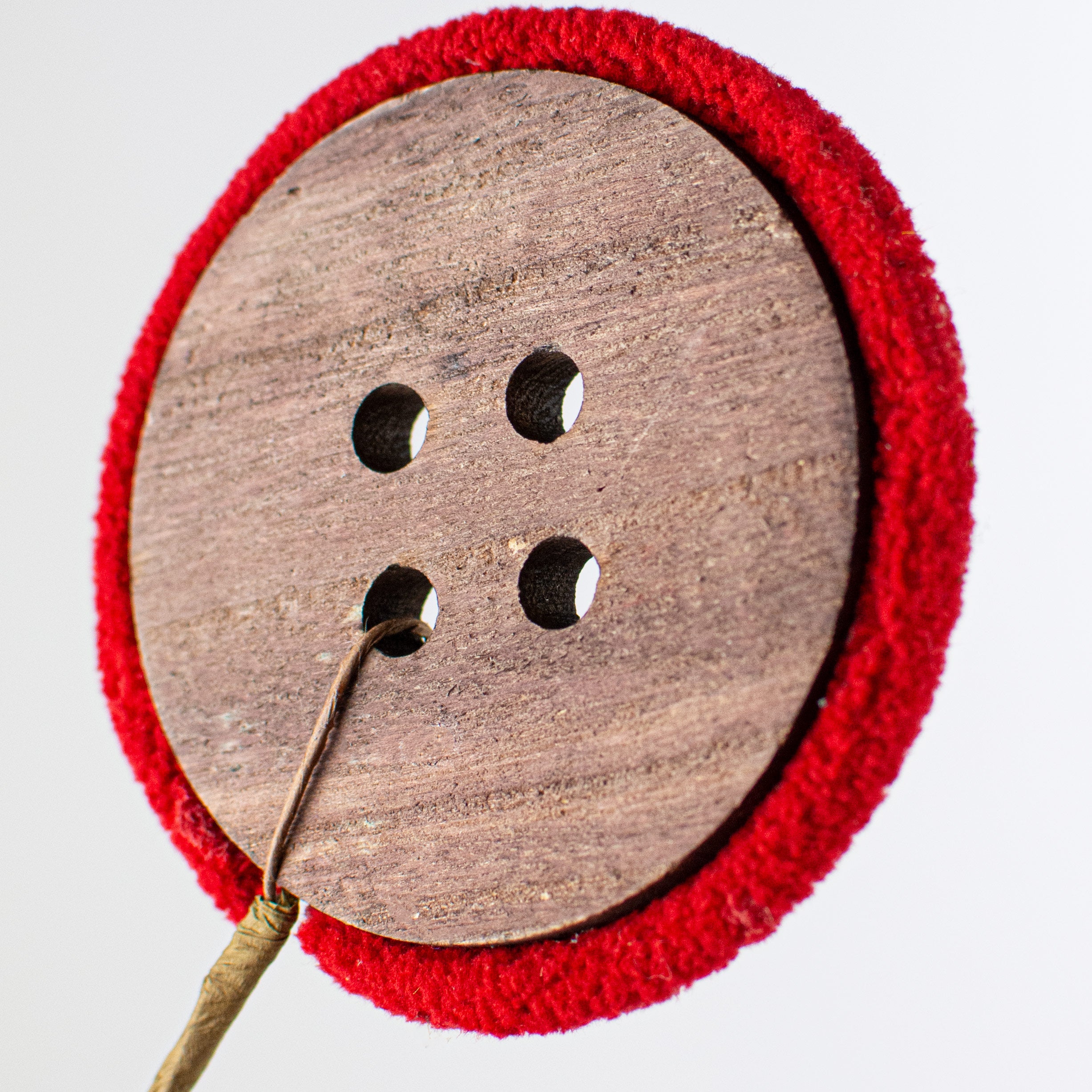 24" Wooden Button Spray
