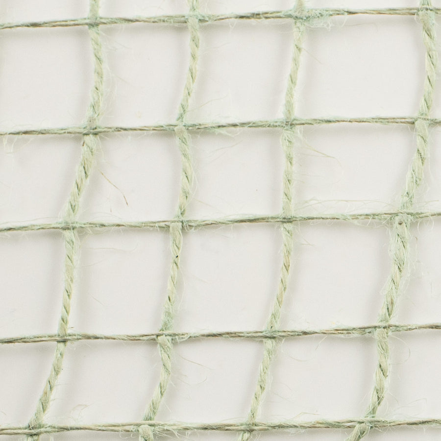 10" Jute Check Weave Mesh: Mint Green (10 Yards)