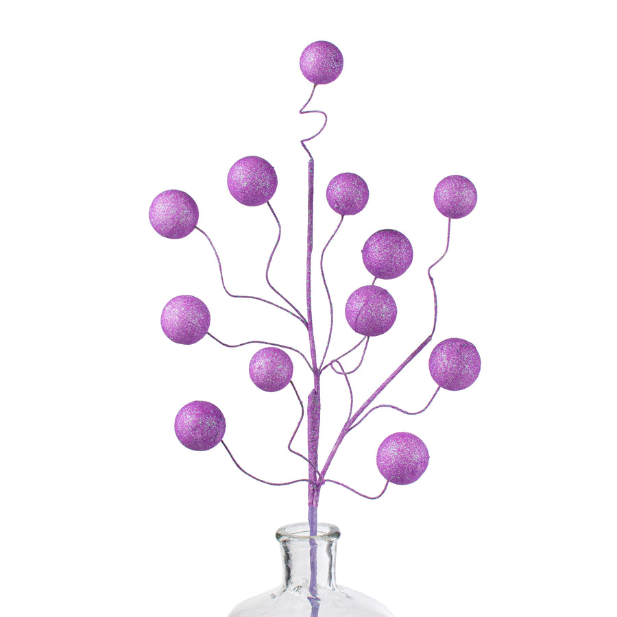 24" Glitter Ball Spray: Purple