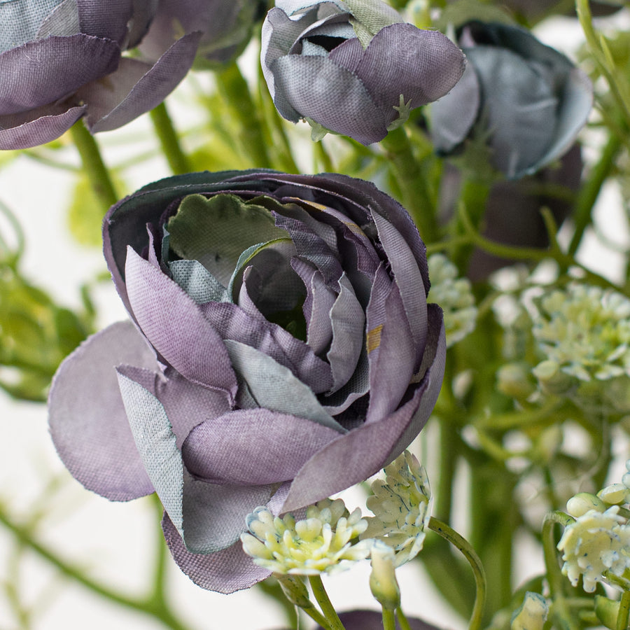 14" Ranunculus Bundle: Dark Blue
