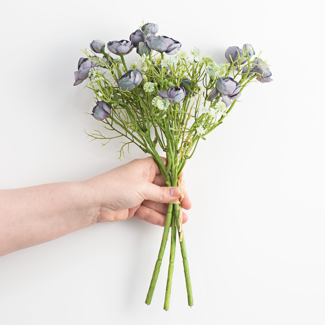 14" Ranunculus Bundle: Dark Blue