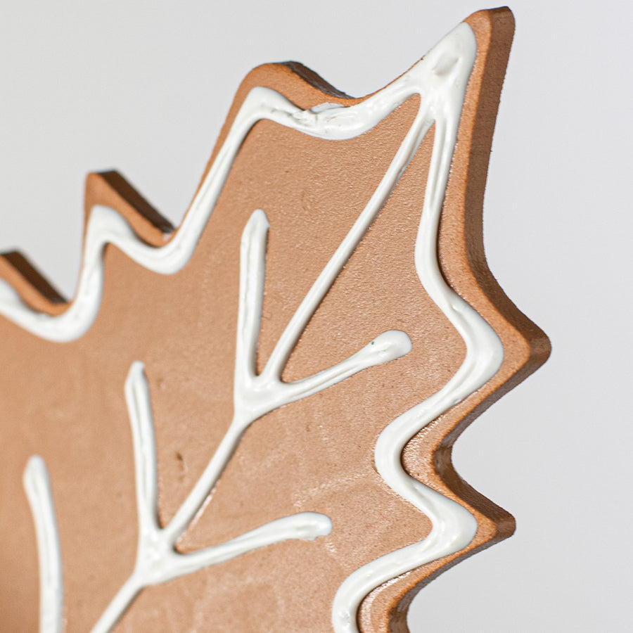 18" Gingerbread Holly Leaf Stem