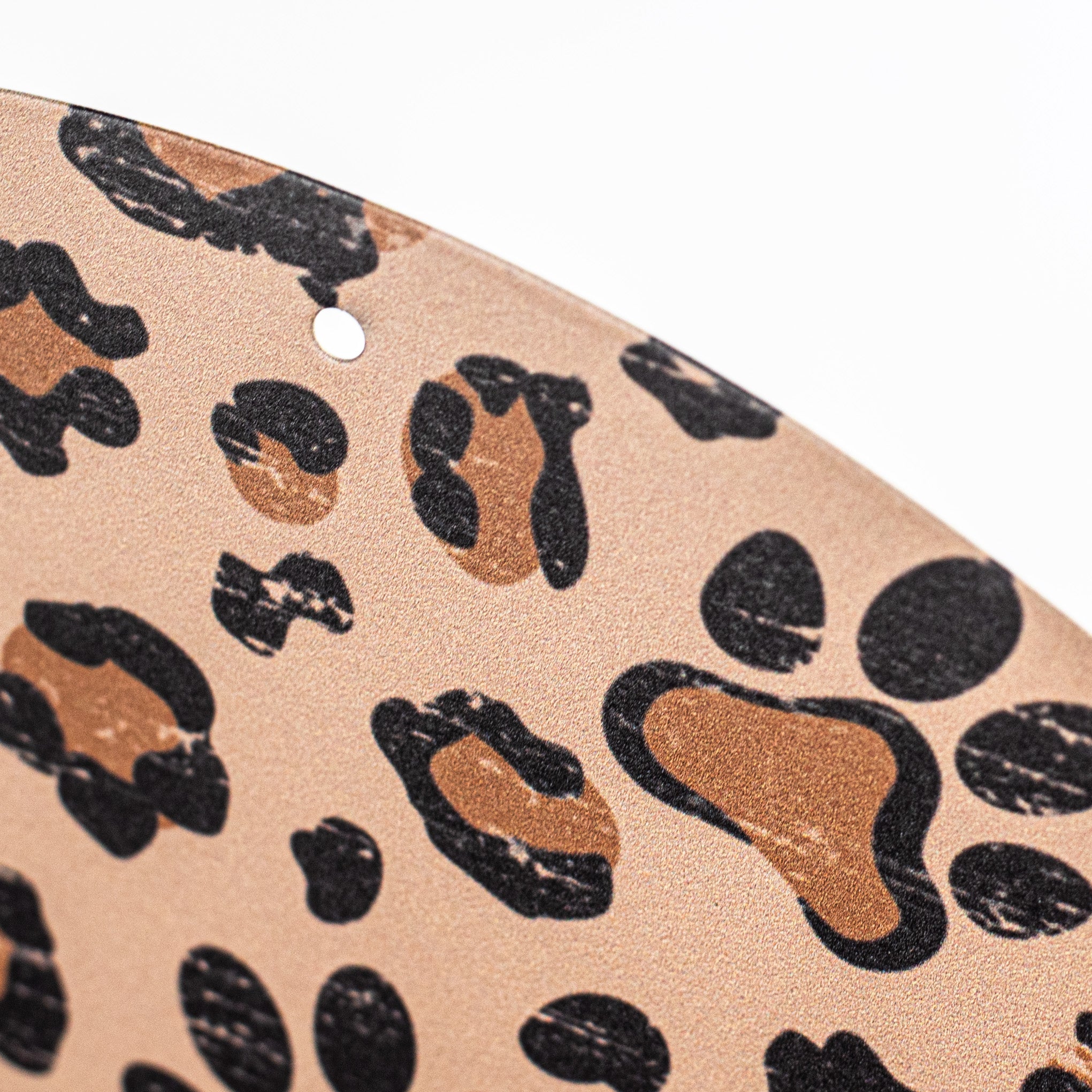12" Metal Sign: Leopard Paw Print Hope You Like Dogs