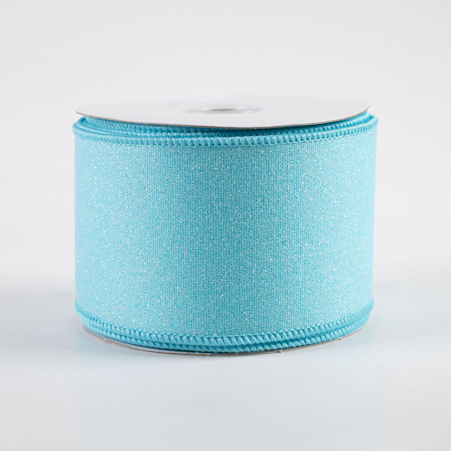 2.5" Crystal Shine Ribbon: Light Blue (10 Yards)