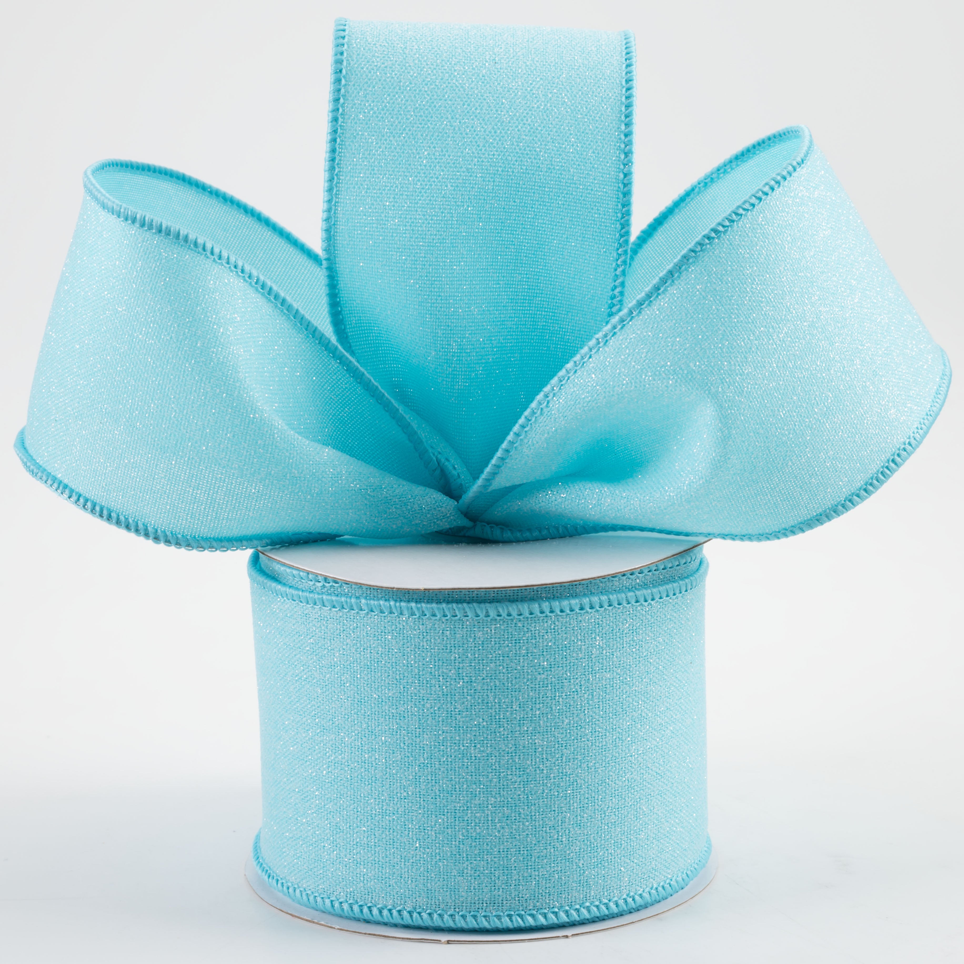 2.5" Crystal Shine Ribbon: Light Blue (10 Yards)