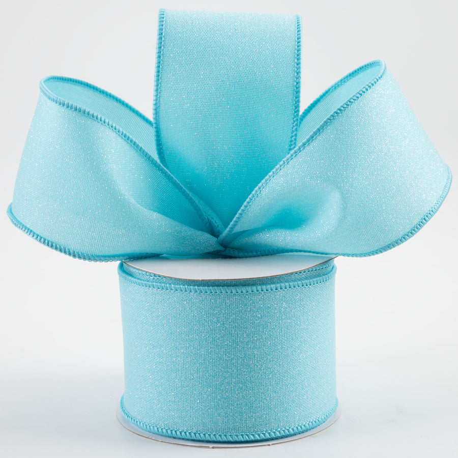 2.5" Crystal Shine Ribbon: Light Blue (10 Yards)
